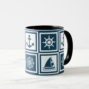 Caneca Design com tema náutico