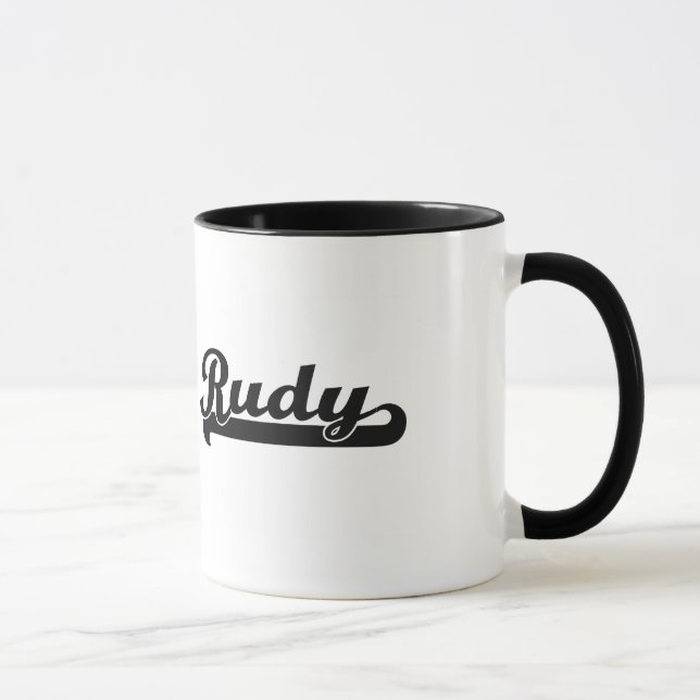 Caneca Design conhecido retro clássico de Rudy (Direita)