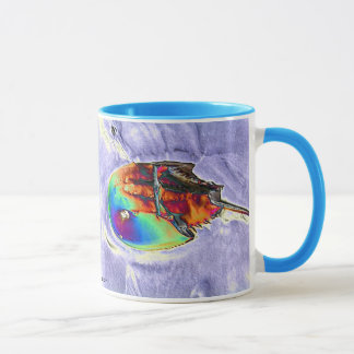 Caneca Design da folha do caranguejo em ferradura