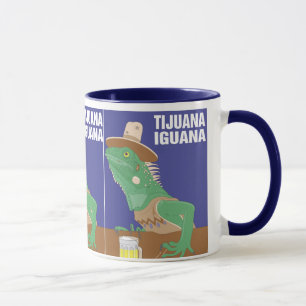 Caneca Design da iguana de Tijuana