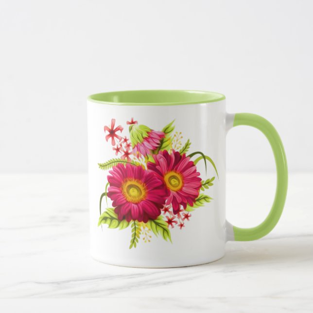 Caneca Design da Taça de Flores de Jardim Encantada (Direita)
