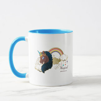 Caneca Design de Arco-Íris e Nuvens do Unicórnio