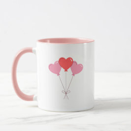 Caneca Design de Arte Moderna Corações