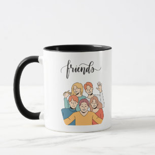 Caneca Design de café da amizade