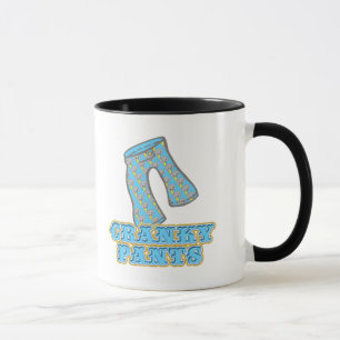 Caneca Design de Calças Mal-Humoradas Engraçadas
