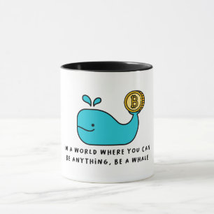 Caneca Design de Cartoon Crypto Investor Bítalo Whale Fun