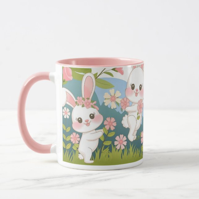Caneca Design de celebração de Páscoa de encantamento (Esquerda)