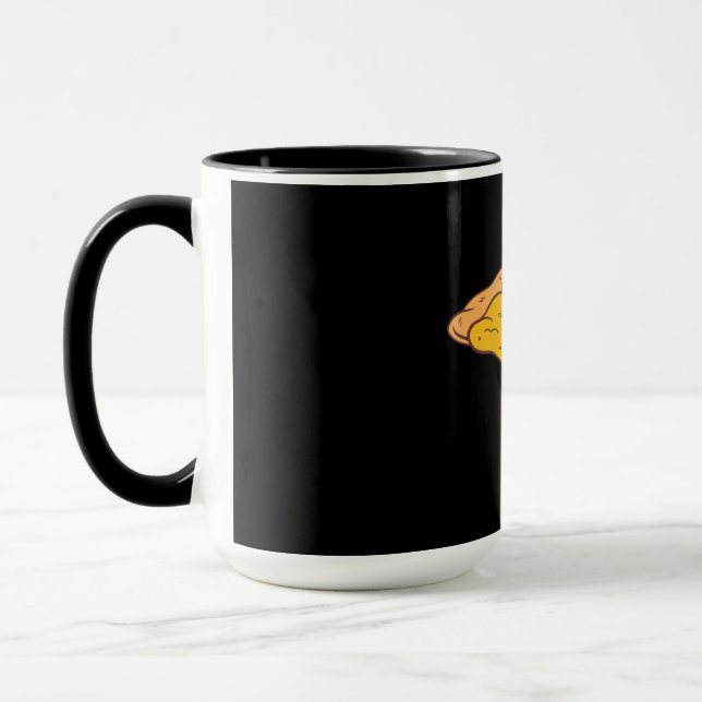Caneca Design de Desenho Animado de Pizza Deliciosa (Esquerda)