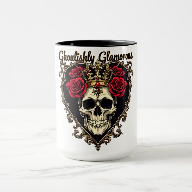 Caneca Design de Elegância Halloween Ghouly Glamorous (Centro)
