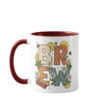 Design de Erva de Chá Retro