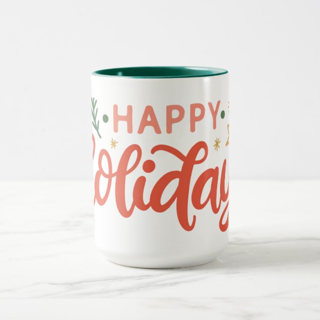 Caneca Design de Festas Felizes Festivas (Centro)