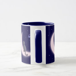 Caneca Design de Gato Celestial Sonhador