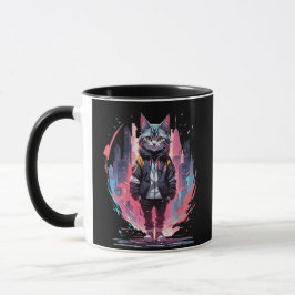 Caneca Design de Gato Fofo e Elegante