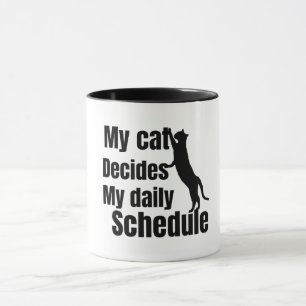 Caneca Design de gato fofo em pé