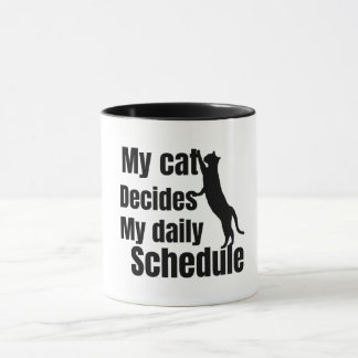 Caneca Design de gato fofo em pé