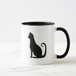 Caneca Design de Gato Negro