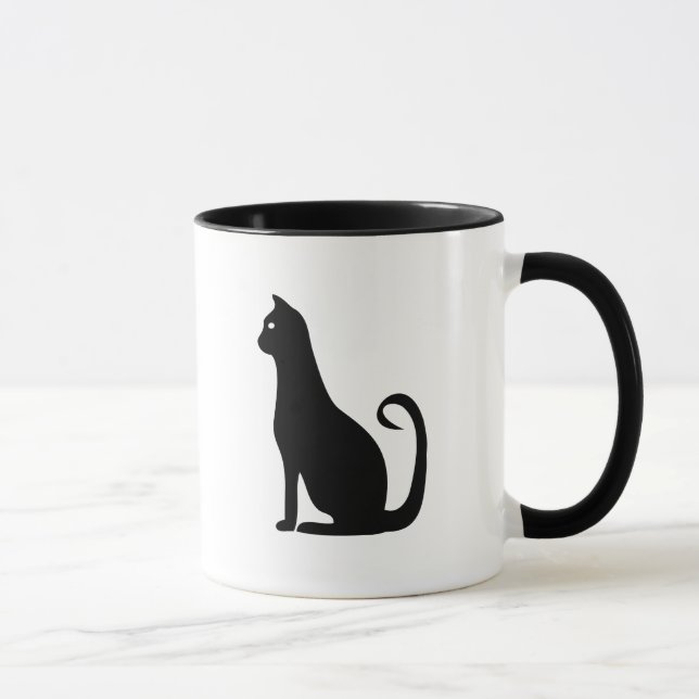 Caneca Design de Gato Negro (Direita)