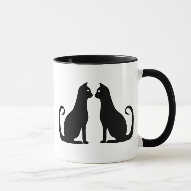 Caneca Design de Gato Negro (Direita)