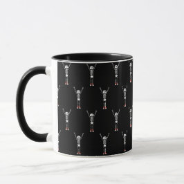 Caneca Design de Halloween legal Skeleton