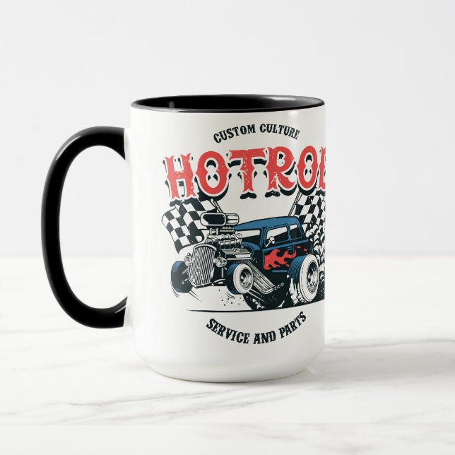 Caneca Design de Hot Rod (Esquerda)
