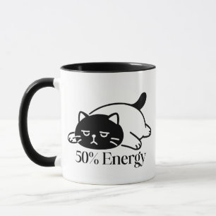 Caneca Design de humor de baixa energia da bateria de 50%