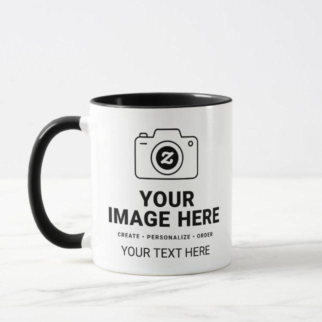Caneca Design de Imagem e Palavras (Esquerda)