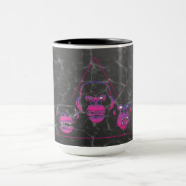 Caneca Design de jogos de vídeo dos Três Macacos