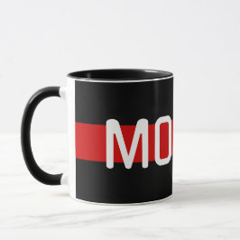 Caneca Design de Linha Vermelha do Código MORSE