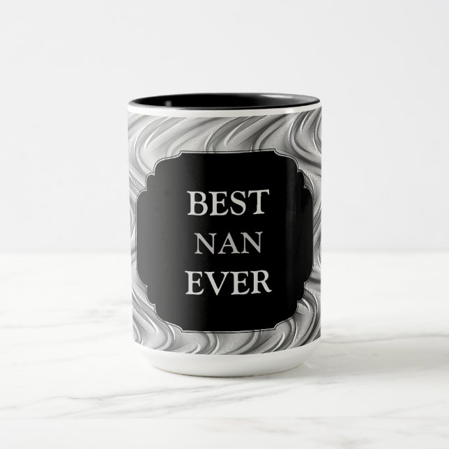 Caneca Design de Luxo Dourado "Melhor Nan Nunca" (Centro)