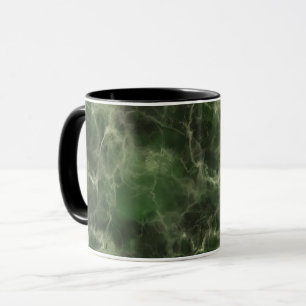 Caneca Design de mármore verde realista