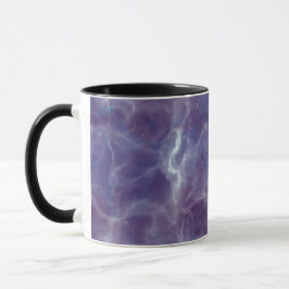 Caneca Design de Mármore Violeta Realista