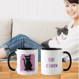 Caneca Design de Meme de Gato Sassy | Humor de Gato Sarcá