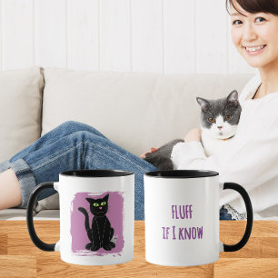 Caneca Design de Meme de Gato Sassy   Humor de Gato Sarcá