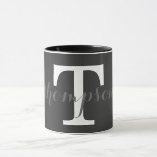 Caneca Design de Monograma Simples