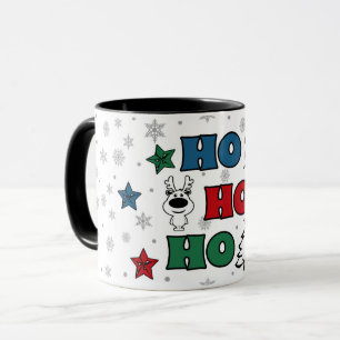 Caneca Design de Natal Ho-Ho