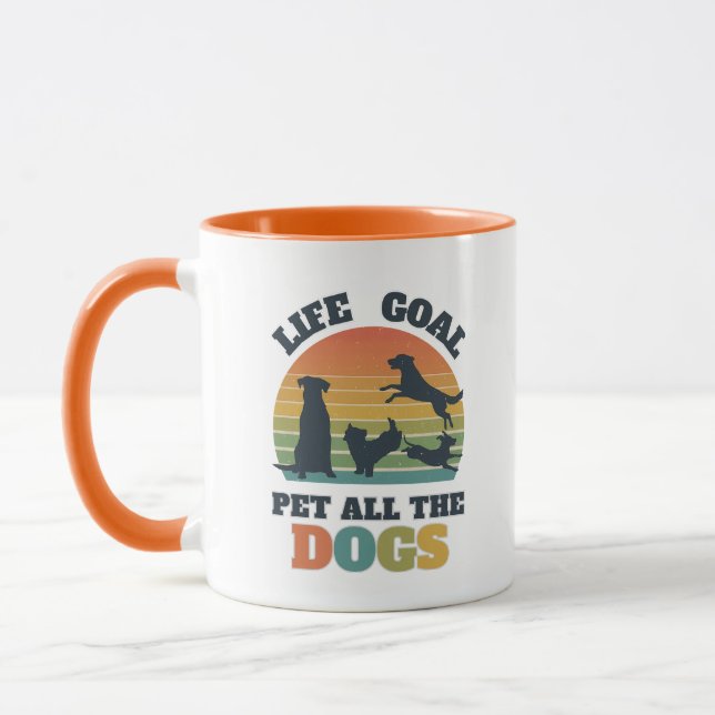 Caneca Design de Objetivo de Vida do Cão para Salvamento  (Esquerda)