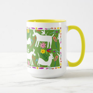 Caneca Design de Otomi Moderno Llama Donkey Design