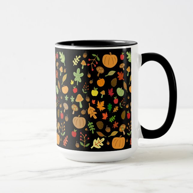 Caneca Design de outono (Direita)