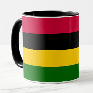 Caneca Design de padrão de distribuição de cores africana