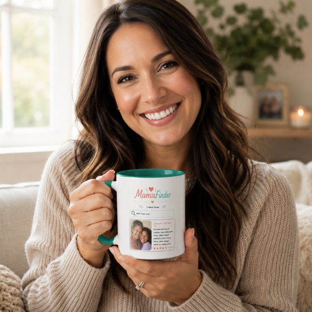 Caneca Design de Perfil de Foto do Modern Mama Finder (Modern Mama Finder Photo Profile Design Mug
)