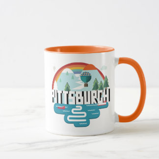 Caneca Design de Pittsburgh, arquitectura da cidade de