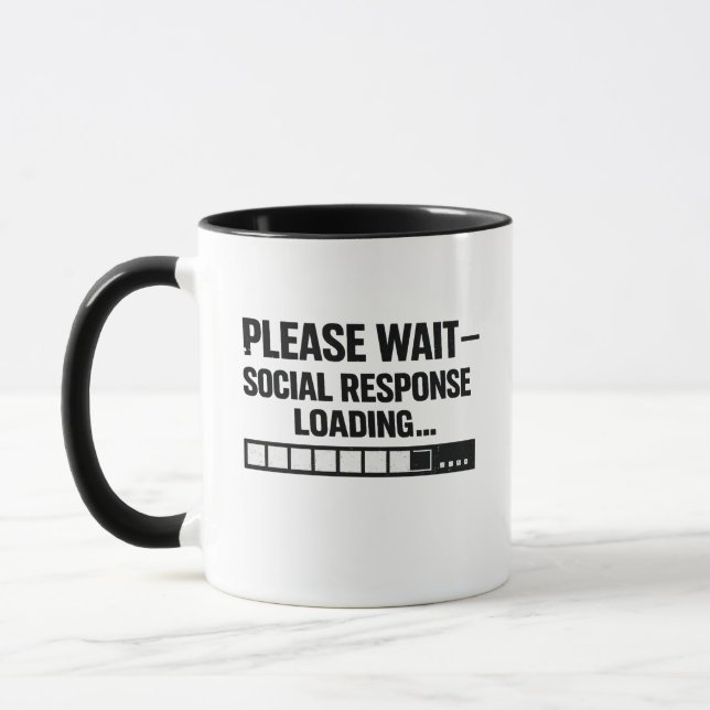 Caneca Design de Programador Introvertido Engraçado (Esquerda)