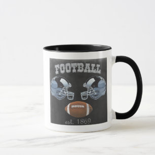 Caneca Design de Quadro de Futebol Vintage