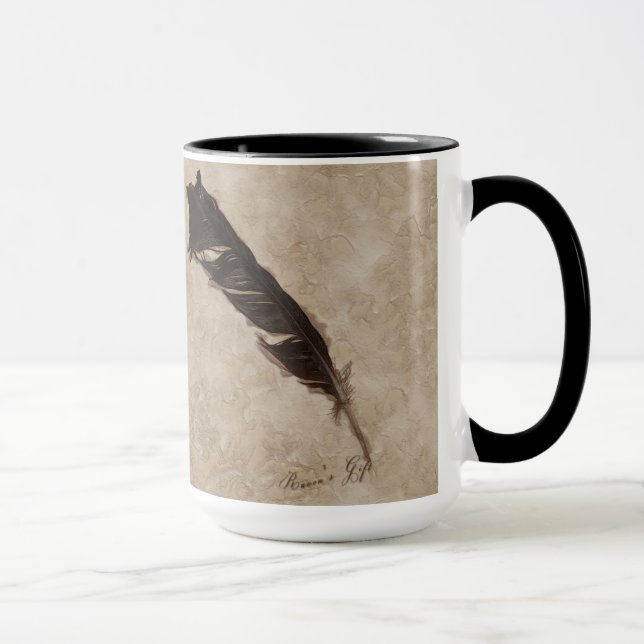 Caneca Design de Raven's Feather Bird-lover (Direita)