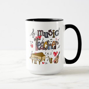 Caneca Design de Sublimação de Professores de Música, Pro