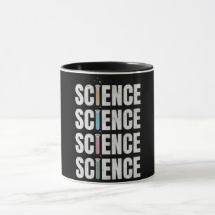 Caneca Design de texto de Ciências