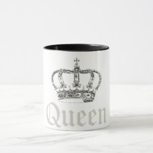 Caneca Design de texto Majestoso da Rainha Regal
