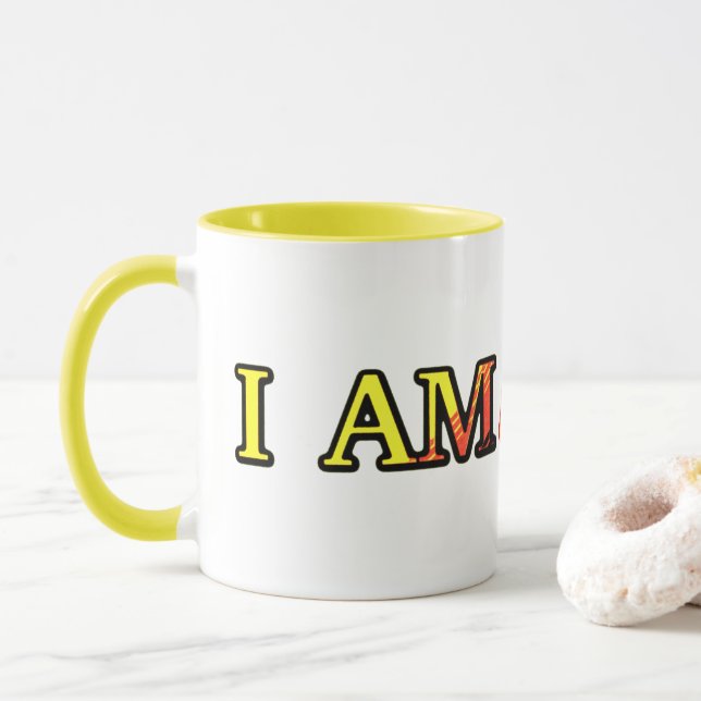 Caneca Design de Trabalho de arte de "SOBREVIVOR". Compra (Com Donut)