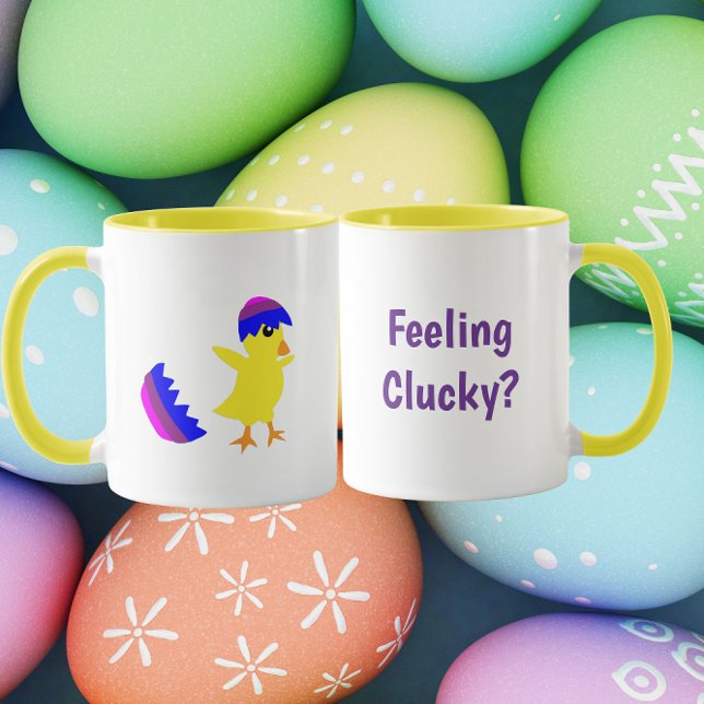 Caneca Design Divertido de Frango Sentindo-se uma Galinha (Criador carregado)