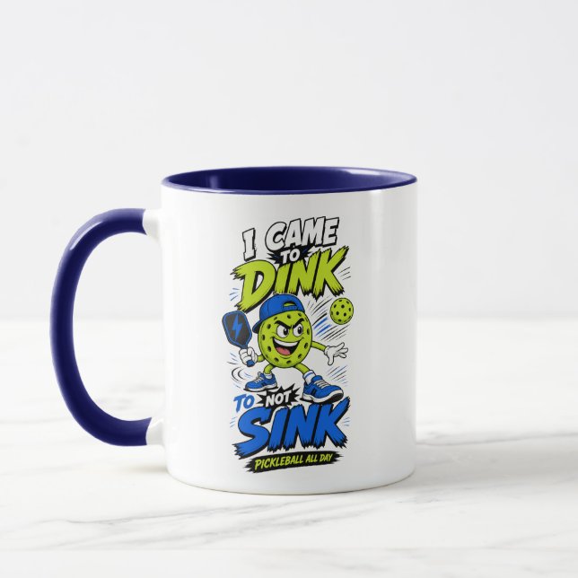 Caneca Design Divertido para Jogador de Pickleball (Esquerda)